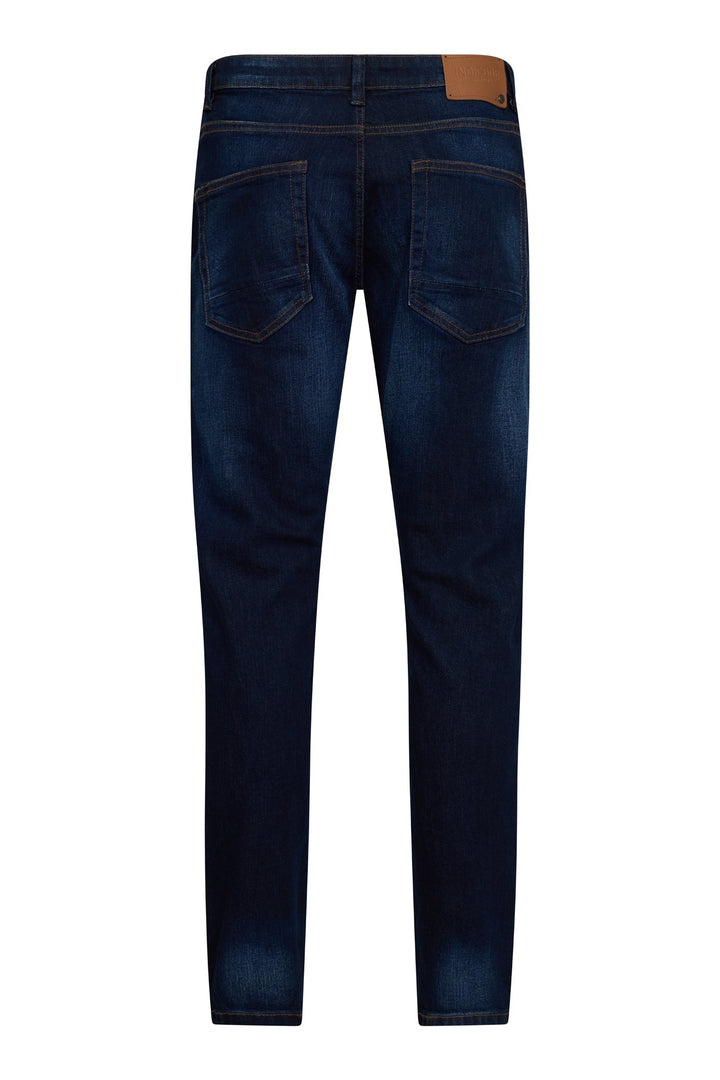 Bequemer Allrounder: Herrenjeans mit geradem Bein, blau, Five-Pocket, ideal für jeden Tag.