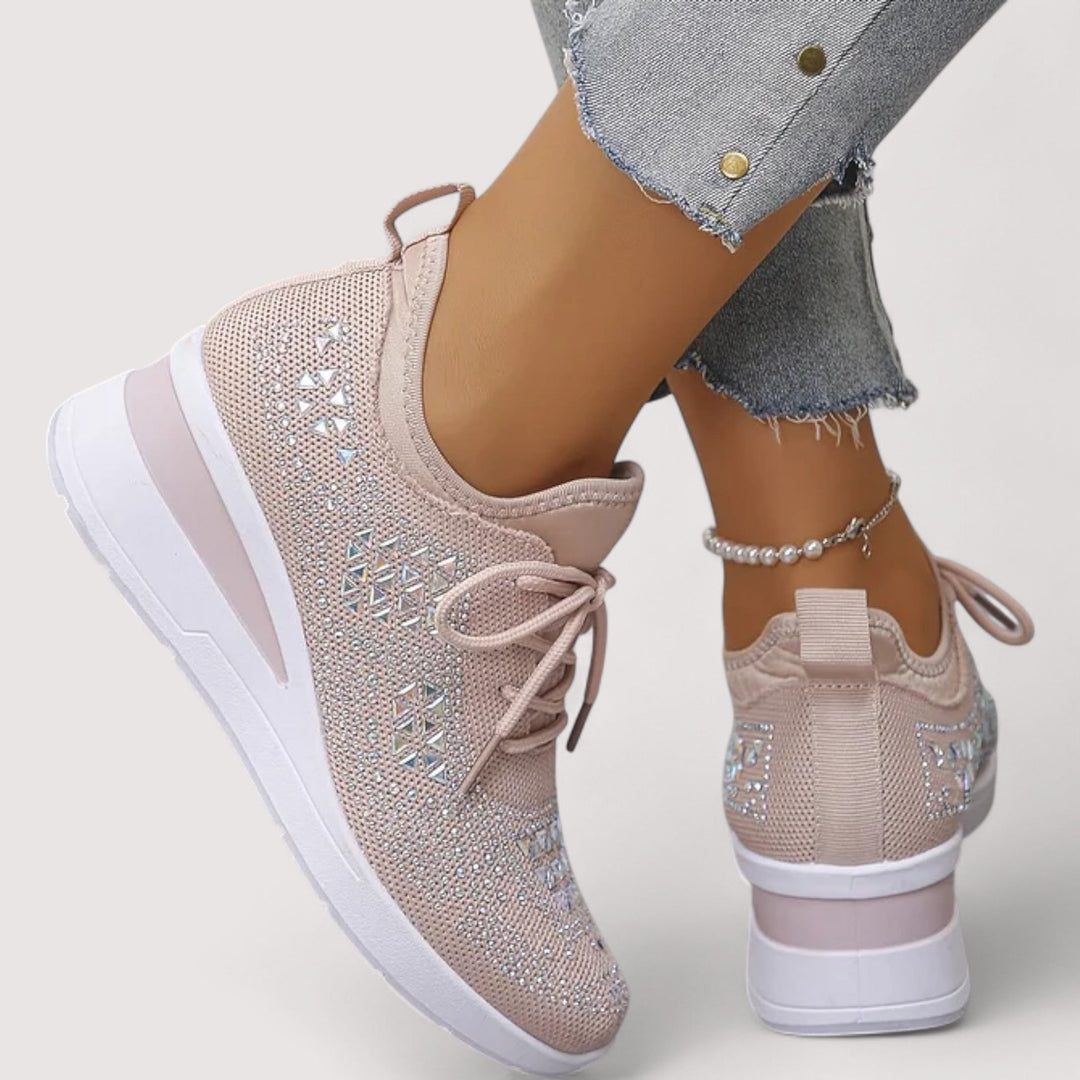 Stylische Glitzer-Damenschuhe, bequem, strapazierfähig und sehr leicht.