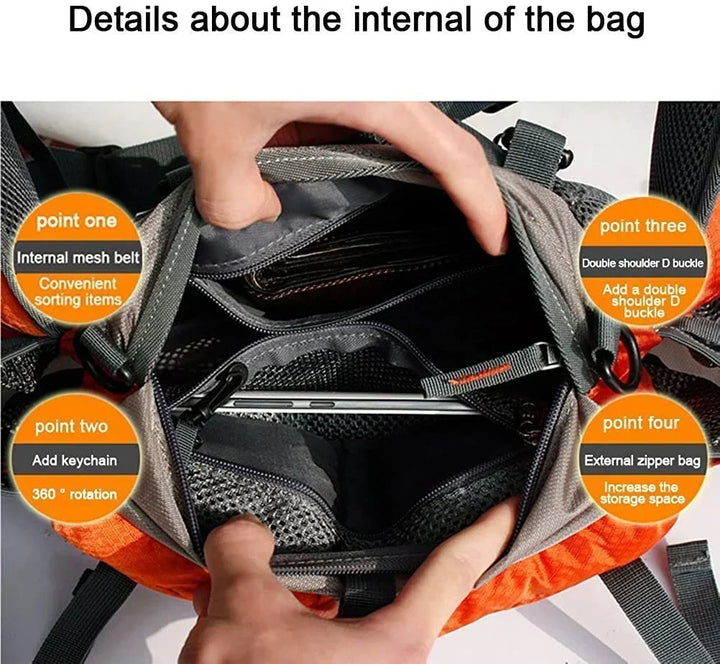 Unisex Travon Fanny Pack: Ultraleichte, wasserdichte Bauchtasche, perfekt für Wandern und Reisen.