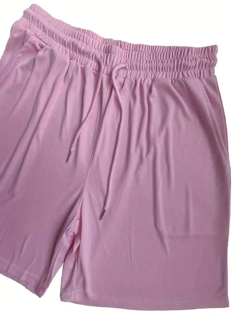 Stilvolles Herren Casual Jogginganzug, Kurzarm & Shorts für modernen Komfort.