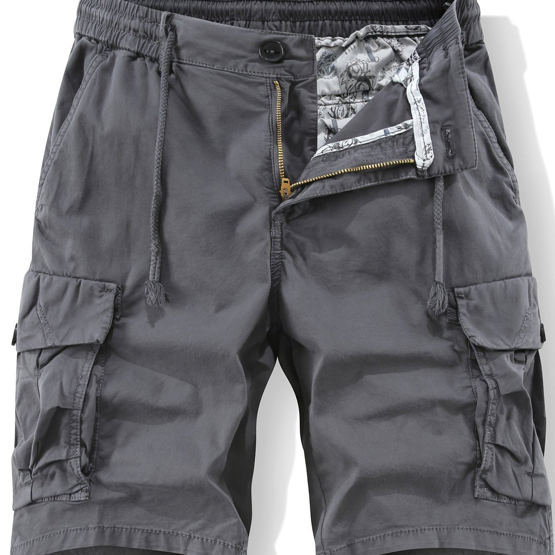 Ultra-bequeme Herren Cargoshorts mit elastischem Bund & weichem Stoff, ideal für lange Sommertage.