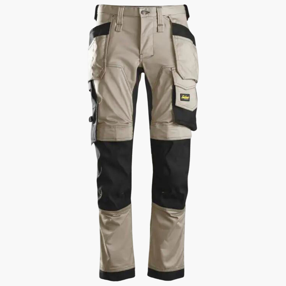 Praktische Herren Outdoor-Arbeitshose für Handwerker und Bau mit robustem Material und Multifunktionstaschen.