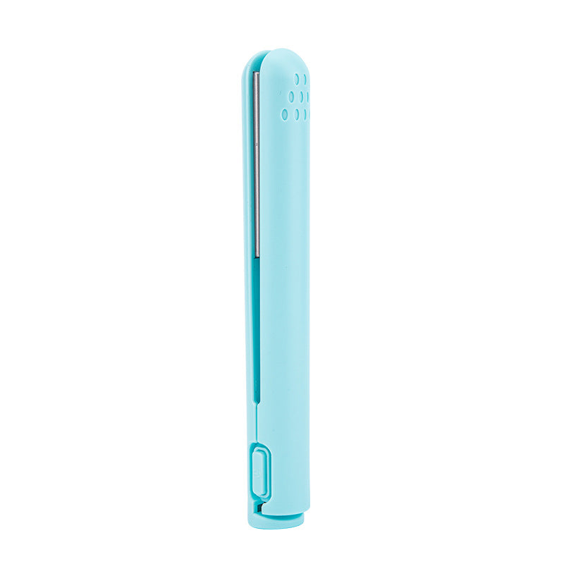 Vielseitiges Damen Mini Glätteisen & Lockenstab, 2-in-1 Keramik-Tool für diverse Frisuren unterwegs.