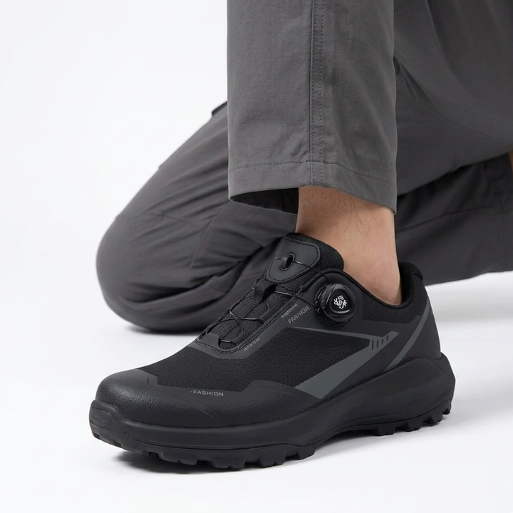 Allwetter Herren Outdoor Schuhe, wasserdicht, mit Knöchelschutz für Wandern & Trailrunning.