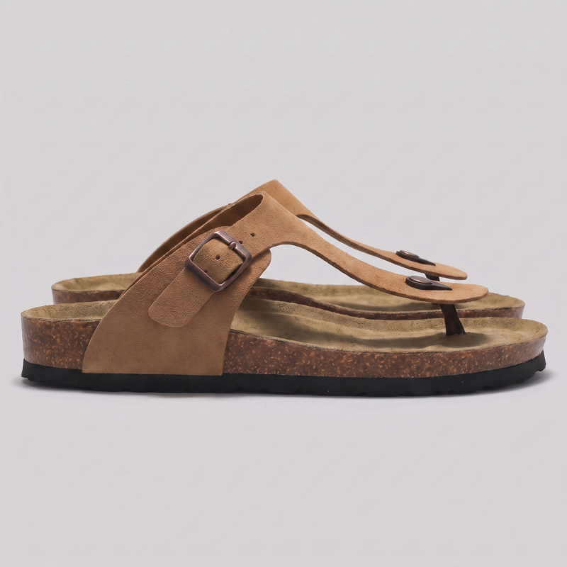 Herren Freizeitsandalen mit rutschfester Sohle, stilvolle T-Riemen für den Sommer.