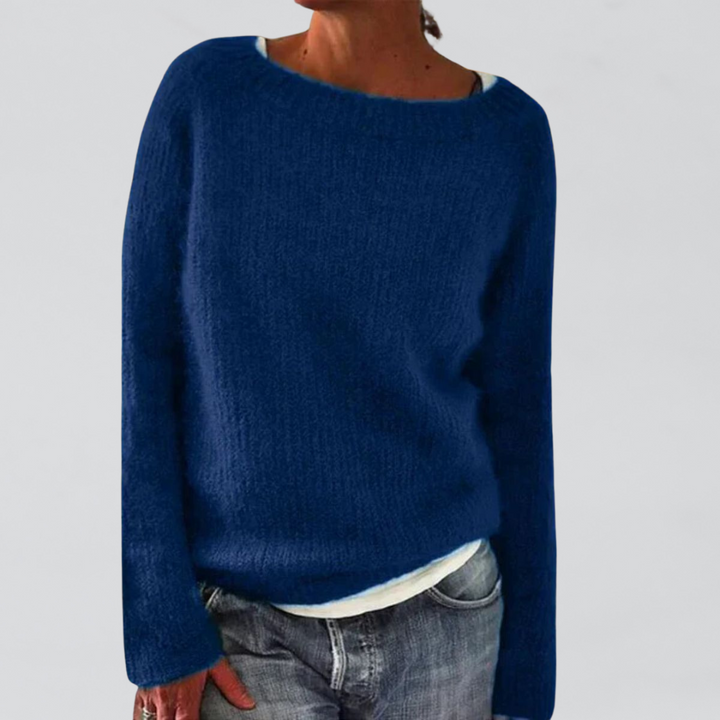 Warmer Damen Pullover, ideal für gemütliche Herbst- und Wintermode, ein komfortables & modisches Freizeit-Oberteil.
