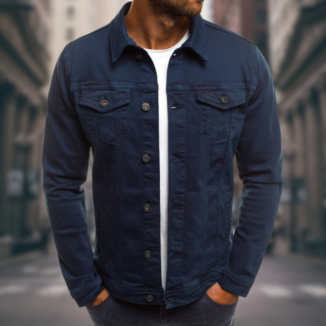 Vielseitige Herren Denimjacke, strapazierfähig & komfortabel, ein Muss für lässige Outfits und Freizeit.