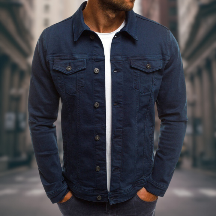 Vielseitige Herren Denimjacke, strapazierfähig & komfortabel, ein Muss für lässige Outfits und Freizeit.