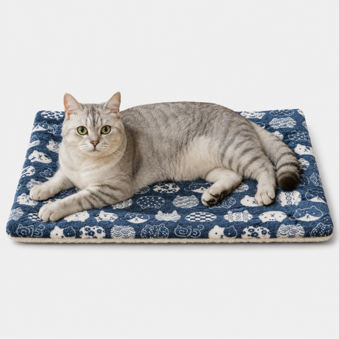 Weiches Hundebett/Katzenbett, gepolstert, rutschfest, für sicheren und gemütlichen Schlaf.