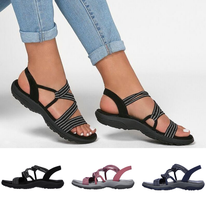 Damen Sandalen Elvira: Orthopädisch, verstellbare Riemen, ideal für Alltag und gesunde Füße.