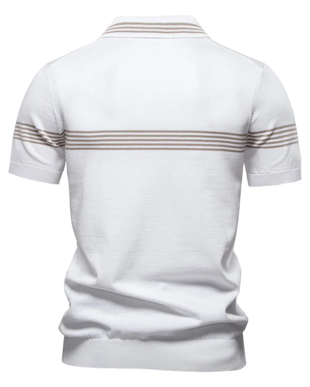 Vielseitiges Herren Poloshirt mit Streifenmuster, perfekt für Frühling, Sommer & Alltag.