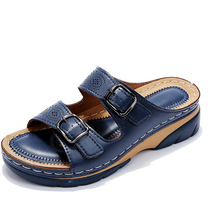 Moderne orthopädische Sommersandalen für Damen, bieten langanhaltenden Komfort und sicheren Halt.