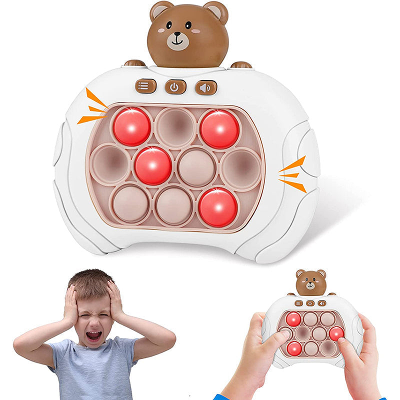 Leuchtendes Lernspielzeug mit schnellen Tasten, ideal für Reflexe und Konzentrationstraining.