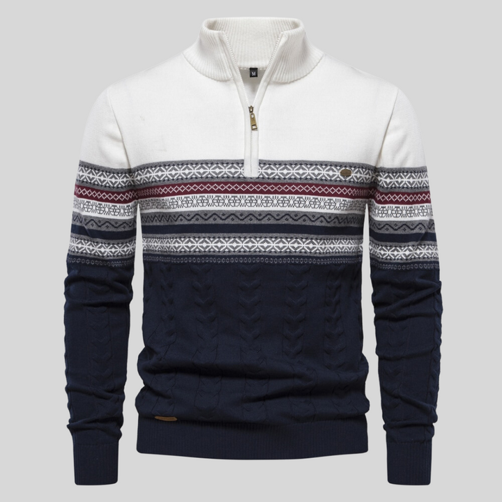 Vielseitiger Herren Langarm-Pullover mit Rundhals, perfekt für Freizeit oder elegante Anlässe, bietet optimalen Tragekomfort.