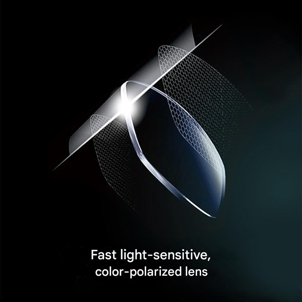Sichtklarheit garantiert: Selbsttönende Polarisationsbrille Unisex für blendfreie Sicht Tag & Nacht.