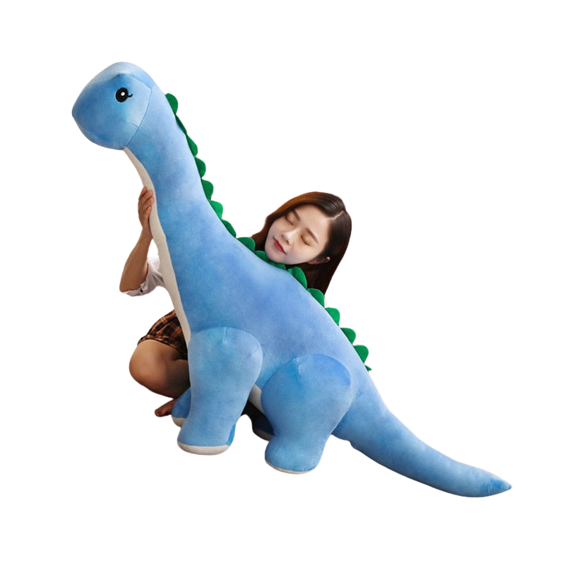 Stehendes Diplodocus Plüschtier, weicher Dino Kuschelfreund für Kinder. Perfekt als Spielzeug oder Deko.