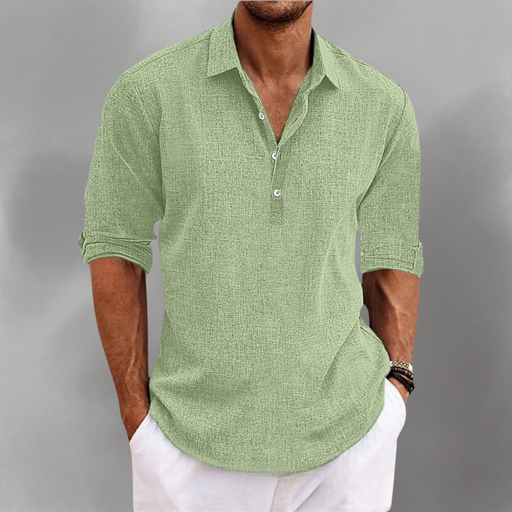 Vielseitiges Herren Kurzarmhemd. Ideal für Freizeit & casual Sommer-Styles. Komfortabler Regular Fit, einfarbig.