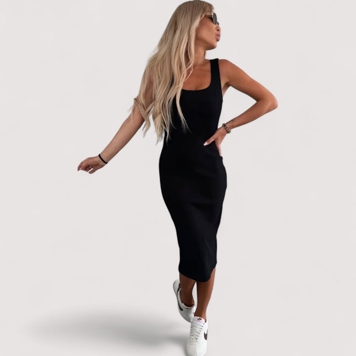 Trendiges Damen Zweiteiler Midi-Set, ideal für Sommer & Frühling. Bequem & schick für jede Gelegenheit.