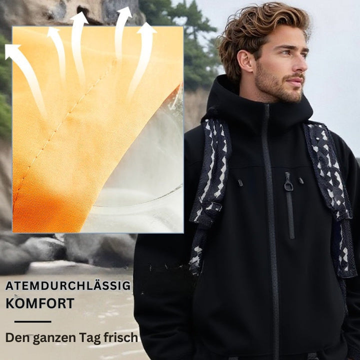Damen Reisejacke für Outdoor-Aktivitäten, wasserdicht & atmungsaktiv, ideal für Frühling & Herbst.
