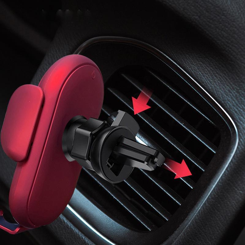Universeller Auto Telefonhalter mit Qi Schnellladefunktion. Kabelloses Ladegerät für alle gängigen Smartphones.