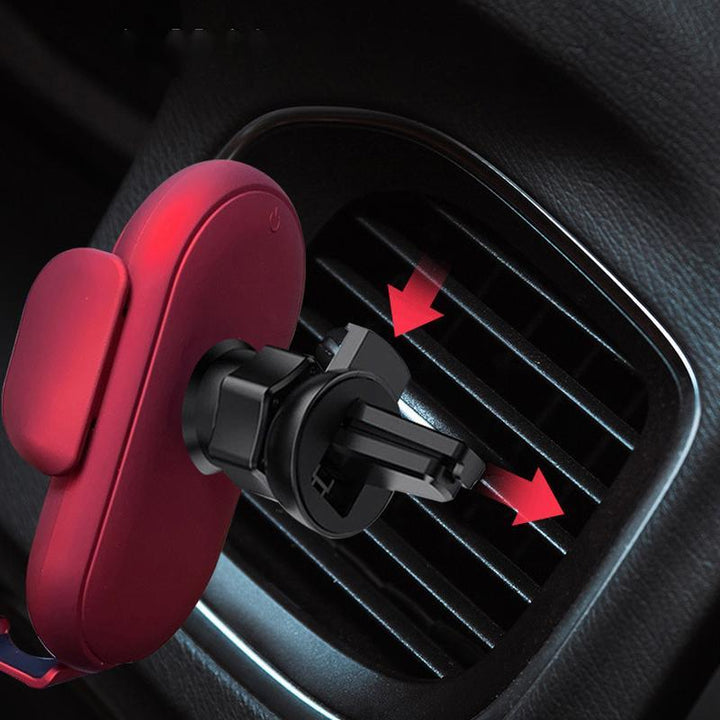 Universeller Auto Telefonhalter mit Qi Schnellladefunktion. Kabelloses Ladegerät für alle gängigen Smartphones.