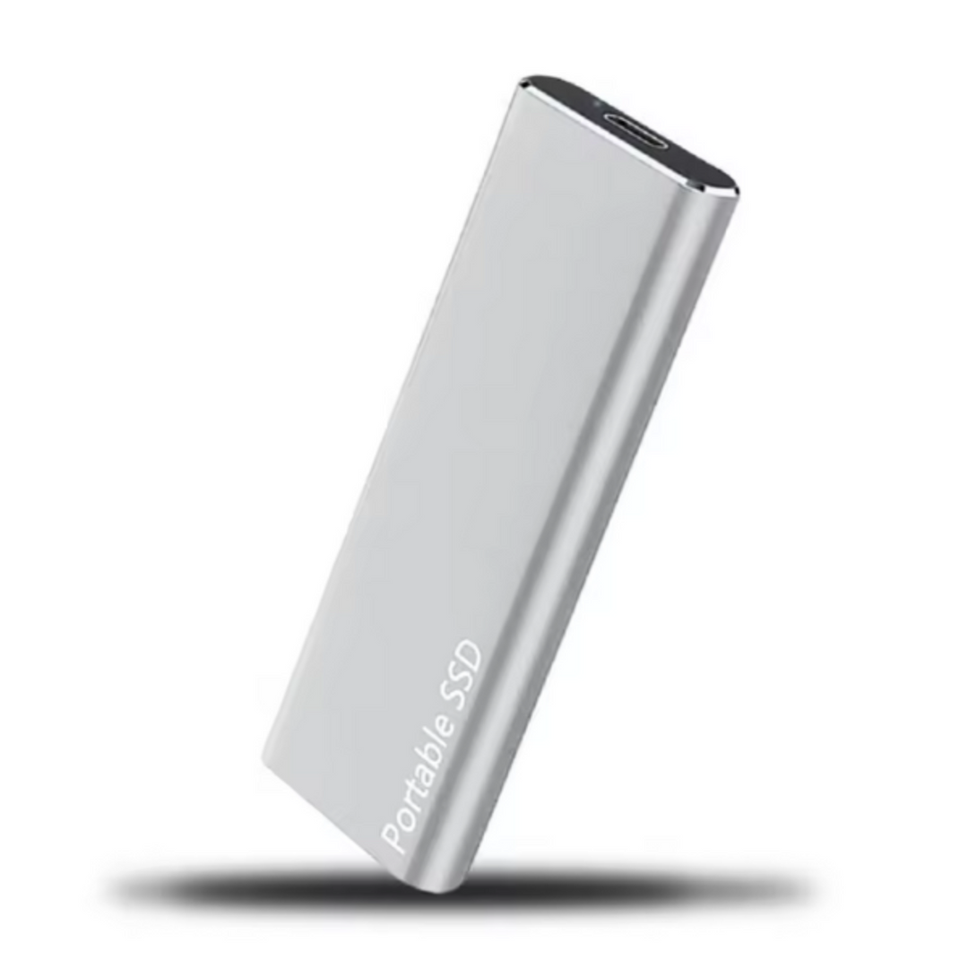 Schlanke externe 1TB USB-C Festplatte für PC, Laptop & Mac. Schneller mobiler Datenspeicher & einfache Datensicherung.