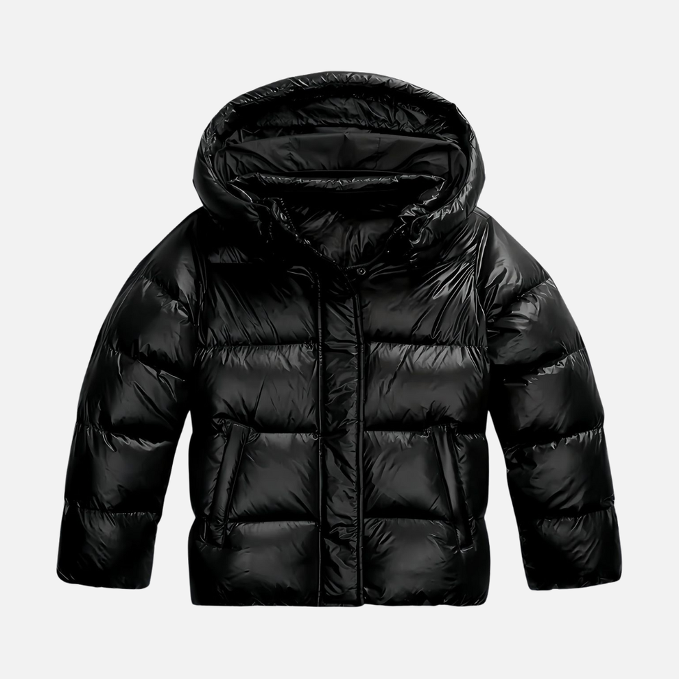 Vielseitige, warme Damen Steppjacke in Schwarz, tailliert und modisch, perfekt für Freizeit & Outdoor.