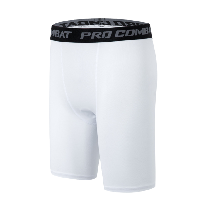 Schwarze Herren Comprevex Kompressions-Basisschicht-Shorts, perfekt unter Sportbekleidung, enger Schnitt.