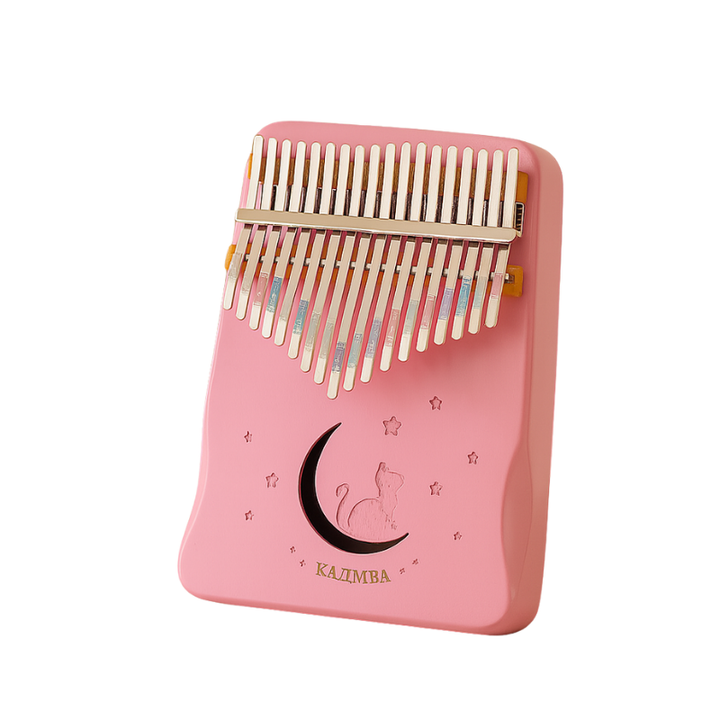 17-Tasten Kalimba Daumenklavier aus Holz für Anfänger, tragbares melodisches Holzinstrument zum Musiklernen.