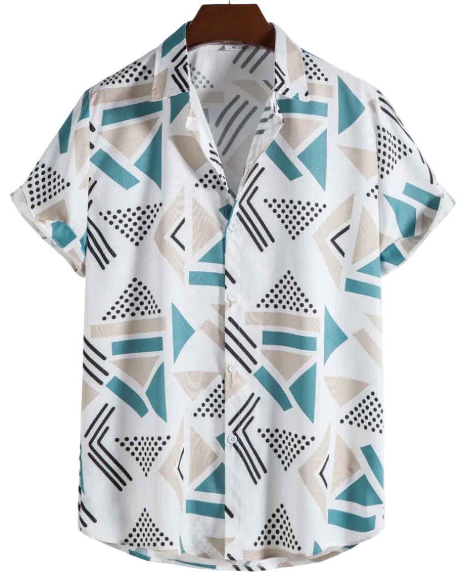 Herren Freizeithemd mit floralem Design. Leichte, atmungsaktive Qualität für den Sommer.