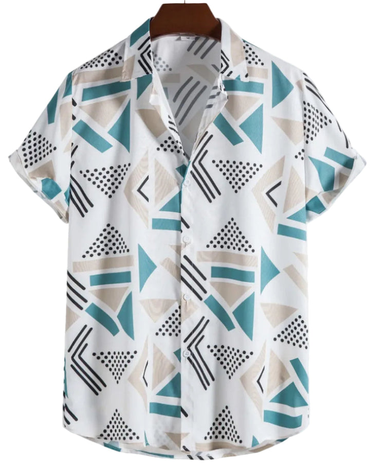 Herren Freizeithemd mit floralem Design. Leichte, atmungsaktive Qualität für den Sommer.