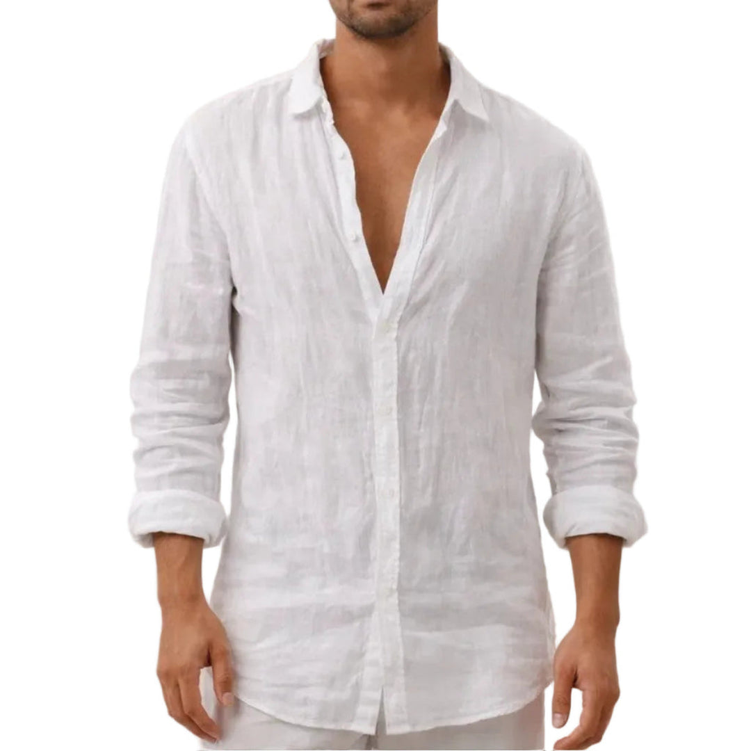 Stilvolles Herren Freizeit Hemd für den Sommer. Modernes Oberteil mit offenem Kragen, perfekt für Urlaub und Casual-Looks.
