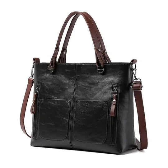 Elegante Damen Umhängetasche Ralaana aus Echtleder, ein stilvolles Mode-Accessoire.