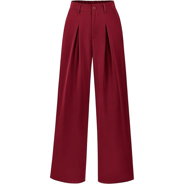 Stilvolle & bequeme Damenhose: hochtailliert, weites Bein. Perfekt für den ganzen Tag. Modisch & chic.