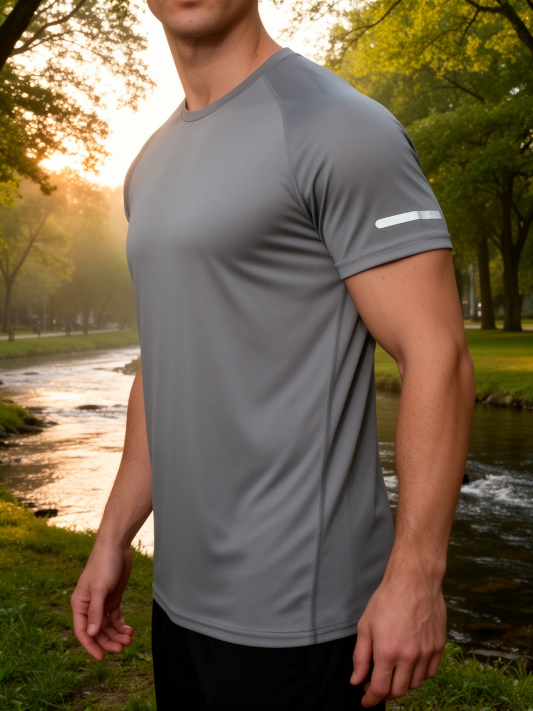 Herren Sport T-Shirt für Fitness & Training. Atmungsaktives Funktionsshirt für maximalen Komfort.