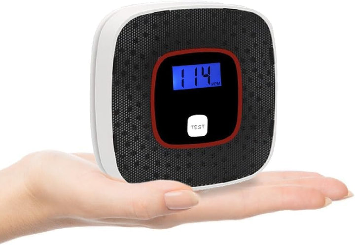 Solvex Kohlenmonoxidmelder mit LCD-Display. Zuverlässiger CO Detektor für Sicherheit in Küche, Schlafzimmer & Zuhause.