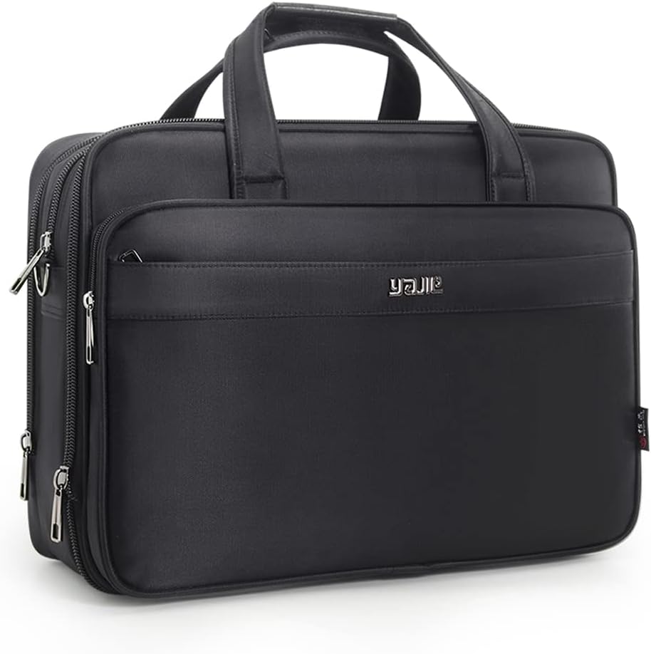 Herren Canvas Laptop & Business Tote Bag, professionell & stilvoll, ideal für Büro, Pendeln & Reisen.