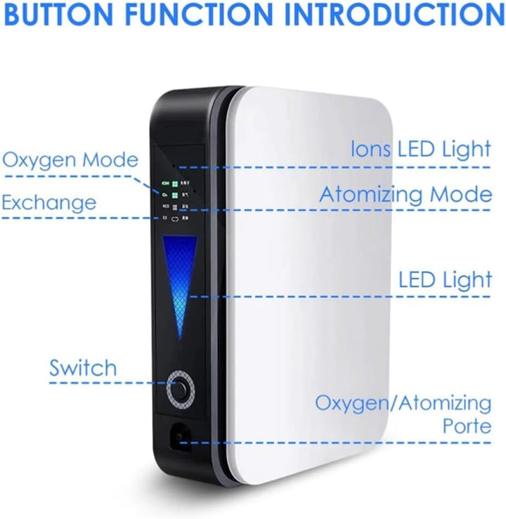 Detailansicht des OxyLife Sauerstoffkonzentrators mit intuitivem Display & Bedienelementen für präzise Einstellung.