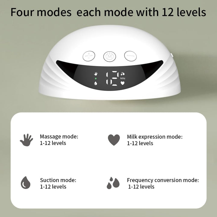 Mirava Damen Brustpumpe, hygienisch, komfortabel, mit intuitivem LED-Display.