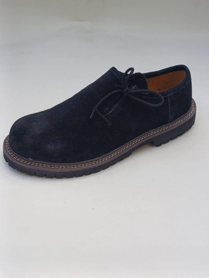 Stilvolle & traditionelle Wildleder Haferlschuhe, Herren Trachtenschuhe für Oktoberfest.