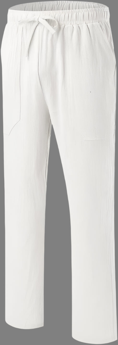 Bequeme Herren Freizeithose mit lockerem Schnitt und elastischem Bund, optimal für Freizeit und Entspannung.