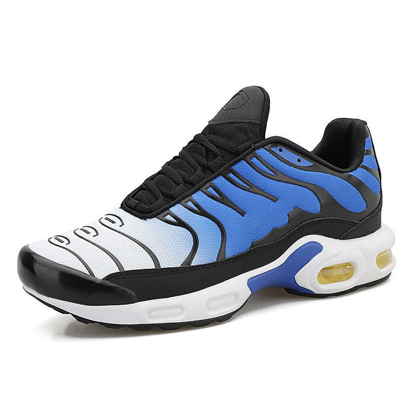 Herren Laufschuhe Titan in Grau, atmungsaktiv mit Air Cushion Dämpfung für optimalen Komfort beim Laufen.