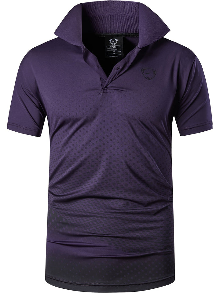 Stilvolles Herren Sport Polohemd mit ansprechendem Grafikdesign für moderne Freizeitmomente.