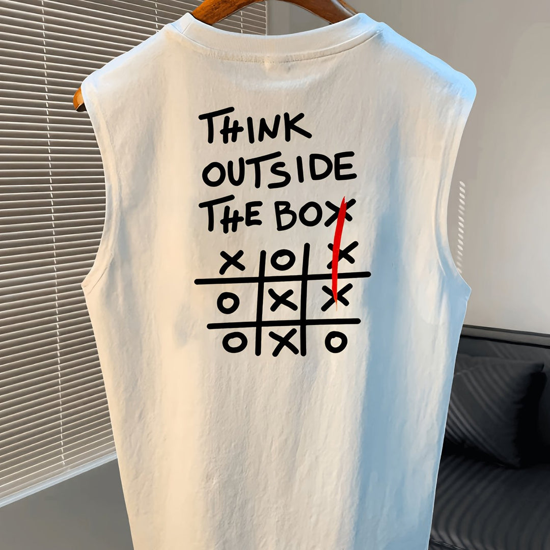 Sommerliches Herren Muskelshirt, Basic Tanktop mit Rundhals. Ärmellos, bequem und lässig für Sport & Freizeit.