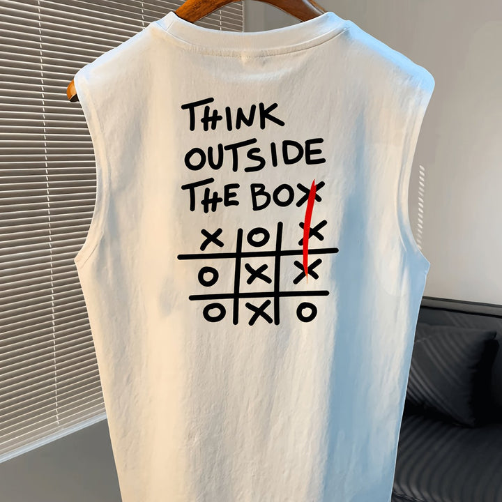 Sommerliches Herren Muskelshirt, Basic Tanktop mit Rundhals. Ärmellos, bequem und lässig für Sport & Freizeit.