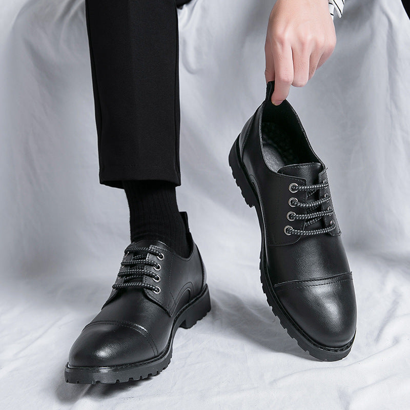 Komfortable, flexible braune Herren Business-Schuhe mit rutschfester Sohle, ideal für lange Bürotage.