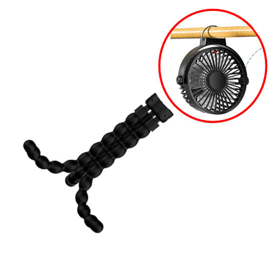 Kleiner Outdoor Ventilator, perfekt für Kinderwagen & Outdoor. Mit Akku für mobile Kühlung.