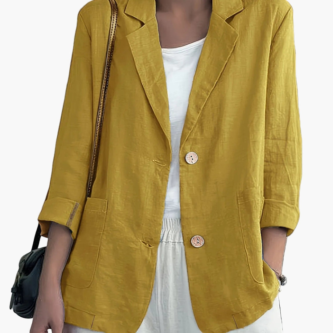 Schicker Damen Business Blazer, lockere Passform; elegante Büro Kleidung für Frühling und Sommer.
