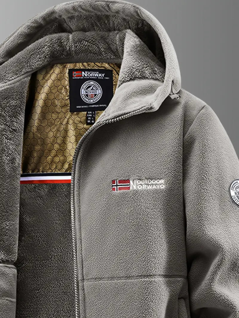 Hochwertige Herren Winterjacke mit Kapuze. Winddicht & wasserabweisend für optimalen Kälteschutz.