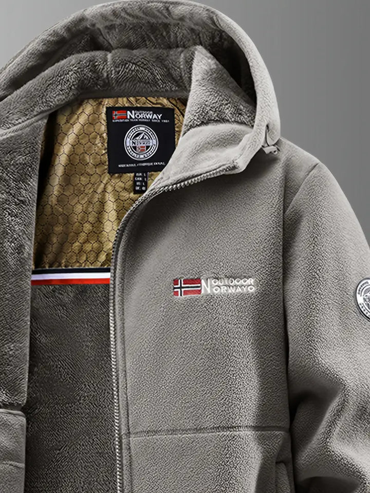 Hochwertige Herren Winterjacke mit Kapuze. Winddicht & wasserabweisend für optimalen Kälteschutz.